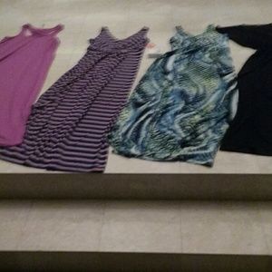 4 Long women's Dresses sizes L/XL